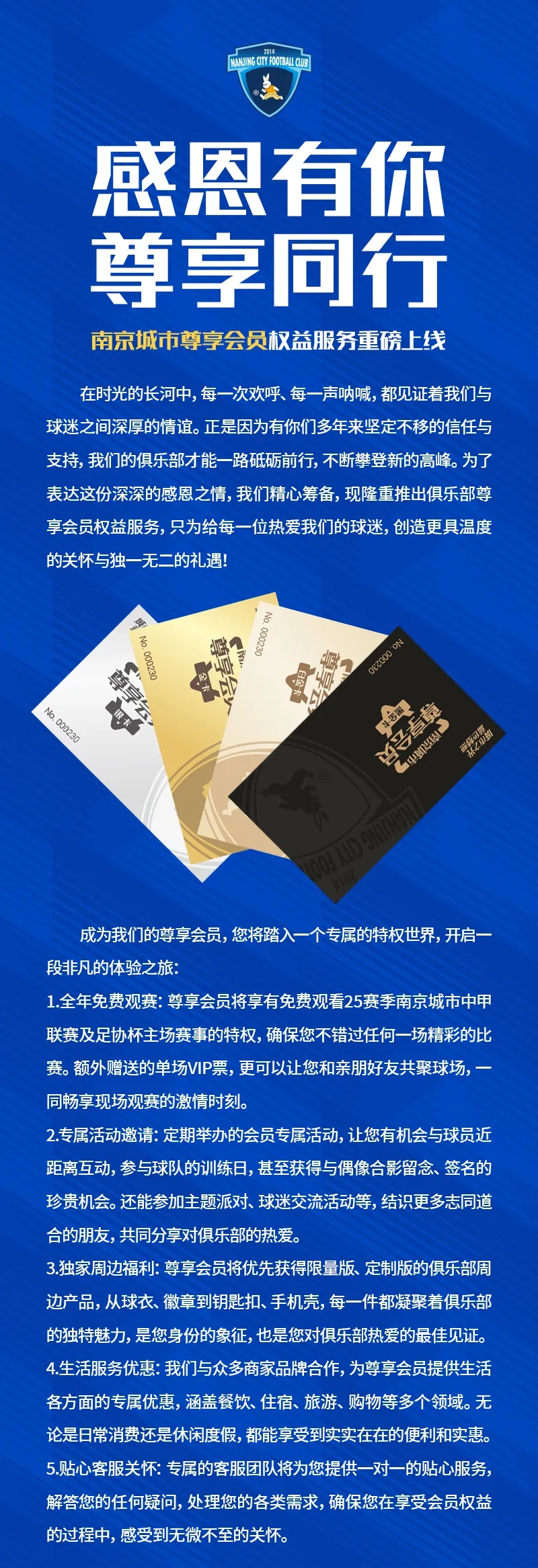 中甲南京城市推出付费尊享会员:四档会员价格9999-99999不等